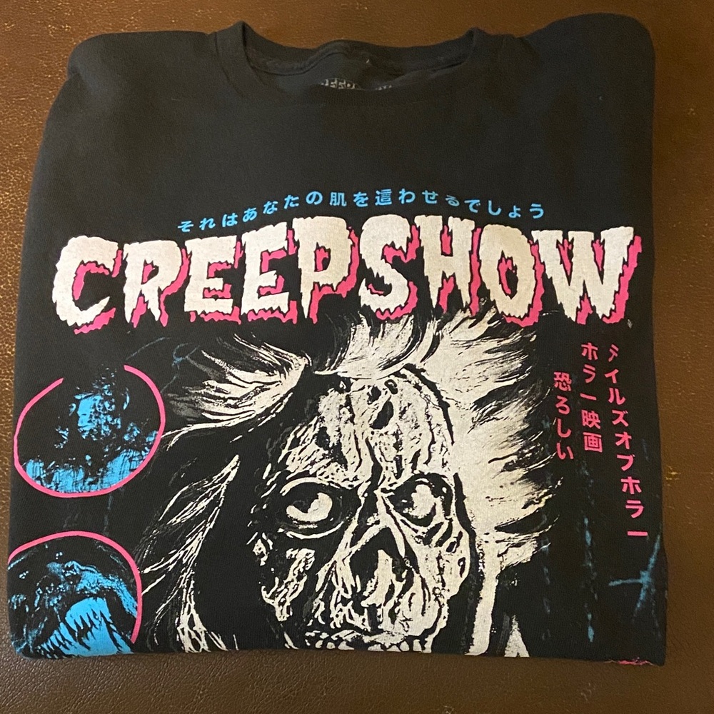 Black and Pink Graphic Long Sleeve Tee